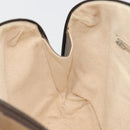 GUCCI GG Plus Supreme Boston Bag PVC Beige Gold Auth am12053-21