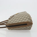 GUCCI GG Plus Supreme Boston Bag PVC Beige Gold Auth am12053-4