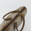 GUCCI GG Plus Supreme Boston Bag PVC Beige Gold Auth am12053-6