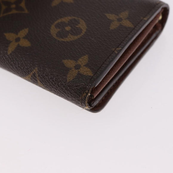 LOUIS VUITTON Monogram Porte Monnaie Billets Tresor Wallet M61730 Auth am12054V