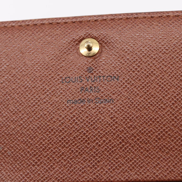 LOUIS VUITTON Monogram Porte Monnaie Billets Tresor Wallet M61730 Auth am12054V