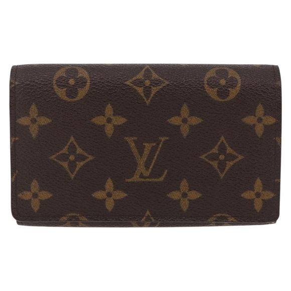 LOUIS VUITTON Monogram Porte Monnaie Billets Tresor Wallet M61730 Auth am12054V