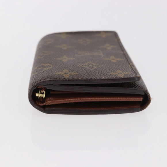 LOUIS VUITTON Monogram Porte Monnaie Billets Tresor Wallet M61730 Auth am12054V