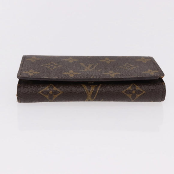 LOUIS VUITTON Monogram Porte Monnaie Billets Tresor Wallet M61730 Auth am12054V