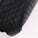 VERSACE Body Bag Leather Black Gold Auth am12055V-9