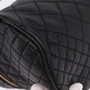 VERSACE Body Bag Leather Black Gold Auth am12055V-15