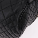 VERSACE Body Bag Leather Black Gold Auth am12055V-16
