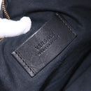 VERSACE Body Bag Leather Black Gold Auth am12055V-18
