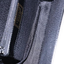 Gianni Versace Sunburst Vanity Hand Bag Leather Black Gold Auth am12056V-18