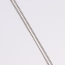 Salvatore Ferragamo Gancini Rhinestone Heart Necklace metal Silver Auth am12057V-5