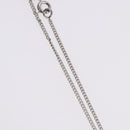 Salvatore Ferragamo Gancini Rhinestone Heart Necklace metal Silver Auth am12057V-6