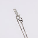 Salvatore Ferragamo Gancini Rhinestone Heart Necklace metal Silver Auth am12057V-7