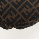 FENDI Zucca Canvas Mamma Baguette Shoulder Bag Brown Black Auth am12058V-14