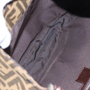FENDI Zucca Canvas Mamma Baguette Shoulder Bag Brown Black Auth am12058V-18
