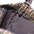 FENDI Zucca Canvas Mamma Baguette Shoulder Bag Brown Black Auth am12058V-20