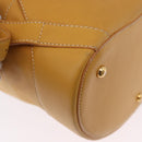 LOEWE Anton Backpack Leather Yellow Gold Auth am12060A-17