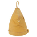 LOEWE Anton Backpack Leather Yellow Gold Auth am12060A-13
