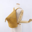 LOEWE Anton Backpack Leather Yellow Gold Auth am12060A-23