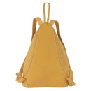 LOEWE Anton Backpack Leather Yellow Gold Auth am12060A-2
