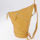 LOEWE Anton Backpack Leather Yellow Gold Auth am12060A-3