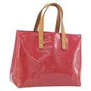 LOUIS VUITTON Monogram Vernis Reade PM Bag Fuchsia Pink M91221 LV Auth am12061V-1