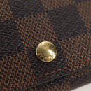 LOUIS VUITTON Damier Ebene Porte Monnaie Billets Tresor N61730 LV Auth am12062V-12
