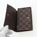 LOUIS VUITTON Damier Ebene Porte Monnaie Billets Tresor N61730 LV Auth am12062V-13