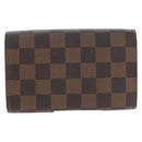 LOUIS VUITTON Damier Ebene Porte Monnaie Billets Tresor N61730 LV Auth am12062V-3