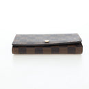 LOUIS VUITTON Damier Ebene Porte Monnaie Billets Tresor N61730 LV Auth am12062V-7
