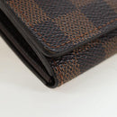 LOUIS VUITTON Damier Ebene Porte Monnaie Billets Tresor N61730 LV Auth am12062V-8