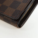 LOUIS VUITTON Damier Ebene Porte Monnaie Billets Tresor N61730 LV Auth am12062V-9
