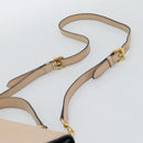 Miu Miu Ready lock Hand Bag Leather 2way Black Gold Auth am12067V-14