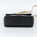 Miu Miu Ready lock Hand Bag Leather 2way Black Gold Auth am12067V-5
