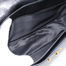 Miu Miu Ready lock Hand Bag Leather 2way Black Gold Auth am12067V-11