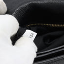 Miu Miu Ready lock Hand Bag Leather 2way Black Gold Auth am12067V-12