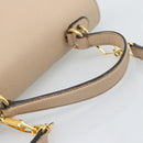 Miu Miu Ready lock Hand Bag Leather 2way Black Gold Auth am12067V-7