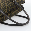 FENDI Zucca Canvas Tote Bag Nylon Black Brown Auth am12068V-7