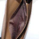 PRADA Chain Shoulder Bag Saffiano Brown Gold Auth am12070V-23