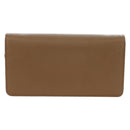 PRADA Chain Shoulder Bag Saffiano Brown Gold Auth am12070V-2
