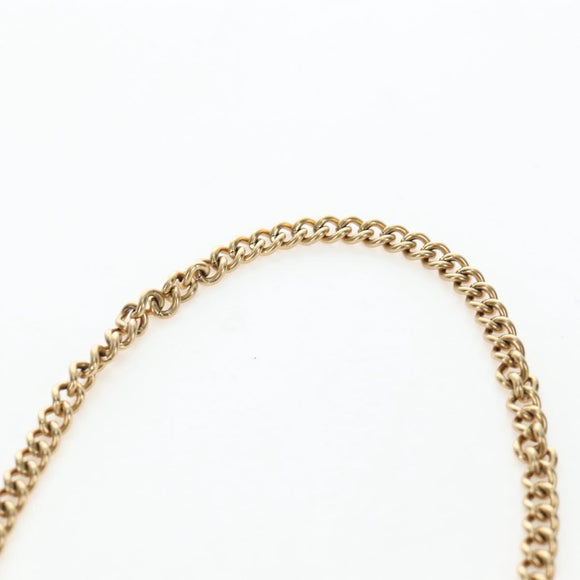 PRADA Chain Shoulder Bag Saffiano Brown Gold Auth am12070V