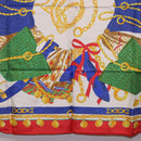 CELINE Scarf Silk Red Auth am12072V-20