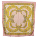 CARTIER Scarf Silk Pink Auth am12074-1