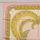 CARTIER Scarf Silk Pink Auth am12074-2
