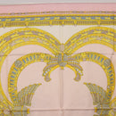 CARTIER Scarf Silk Pink Auth am12074-3