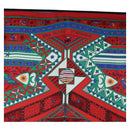 HERMES Carre 90 Scarf ”ORS BLEUS D'AFRIQUE” Silk Red Auth am12076M-3