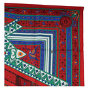 HERMES Carre 90 Scarf ”ORS BLEUS D'AFRIQUE” Silk Red Auth am12076M-4