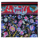 HERMES Carre 90 Scarf ”fantaisies indiennes” Silk Red Black Auth am12080M-3
