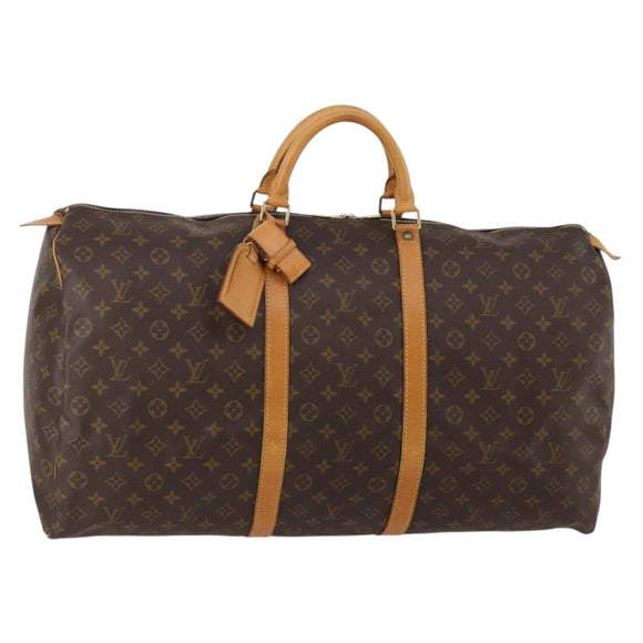 LOUIS VUITTON Monogram Keepall 60 Boston Bag M41422 LV Auth am12081A