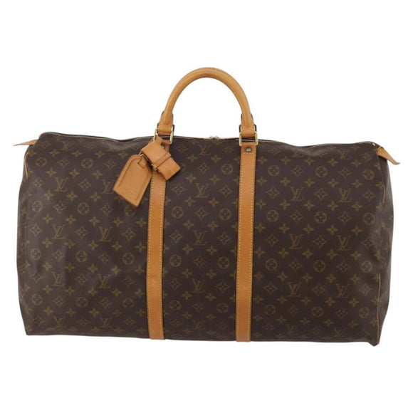 LOUIS VUITTON Monogram Keepall 60 Boston Bag M41422 LV Auth am12081A