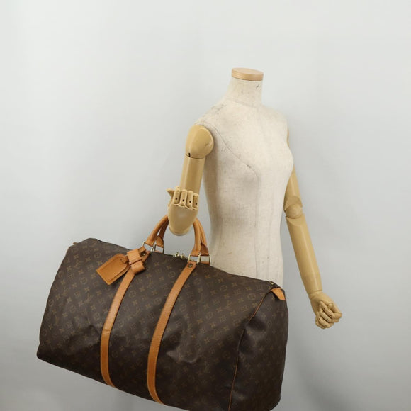 LOUIS VUITTON Monogram Keepall 60 Boston Bag M41422 LV Auth am12081A